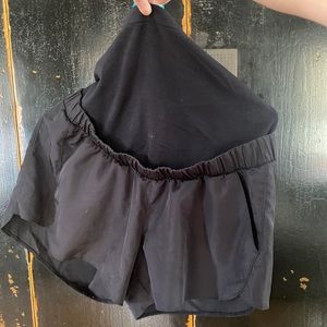 A. Glow Maternity Black Shorts w/Front Pockets